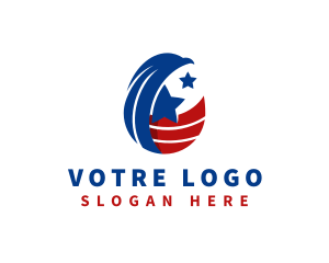 United States - Patriotic American Eagle logo design