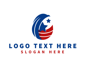 Pigeon - Patriotic American Eagle logo design