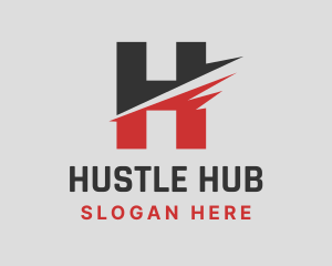 Fast Logistics Letter H logo design