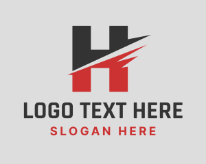 Fast Logistics Letter H Logo