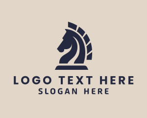 Strategy - Strategist Horse Game logo design