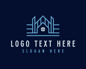 Roof - Roofing Construction Builder logo design