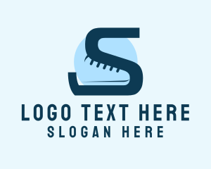 Runner - Letter S Shoe Sneaker logo design