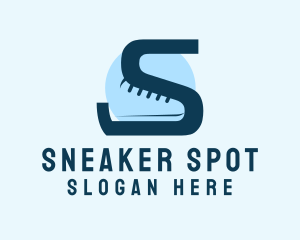 Kicks - Letter S Shoe Sneaker logo design