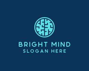 Study - Tech Brain Circle logo design