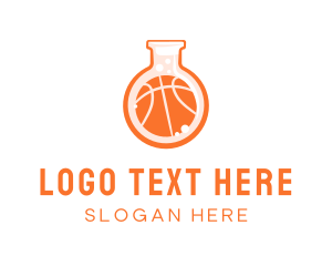 Basketball - Basketball Lab Flask logo design