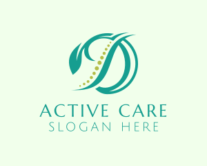 Physiotherapy - Natural Physiotherapy Letter D logo design