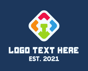 Mobile Application - Colored Mobile App logo design