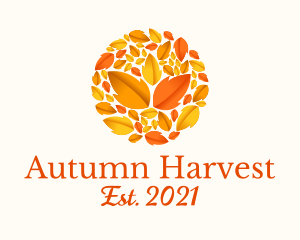 Autumn - Autumn Leaves Pattern logo design