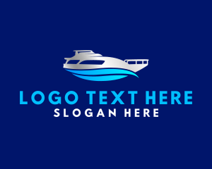 Cruise Ship - Sail Boat Yacht logo design