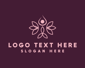 Massage - Yoga Meditation Spa logo design