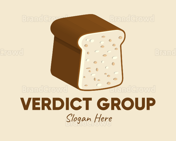 Wheat Bread Loaf Logo