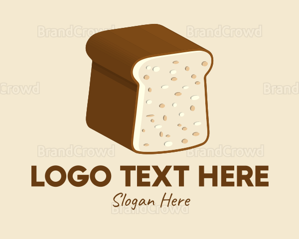 Wheat Bread Loaf Logo