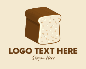 Baking - Wheat Bread Loaf logo design