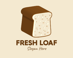 Bread - Wheat Bread Loaf logo design