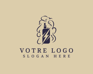 Vape - Smoking Lightning Vape logo design