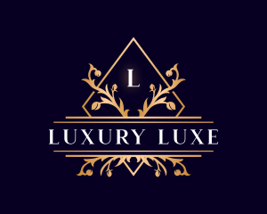 Luxury Floral Diamond logo design