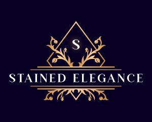 Luxury Floral Diamond logo design