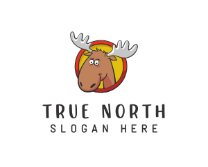 Canada - Moose Antler Cartoon logo design