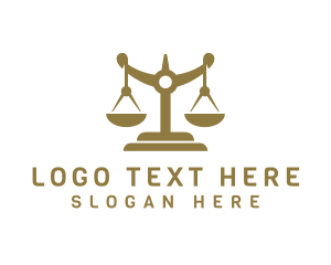 Law - Legal Weighing Scale logo design