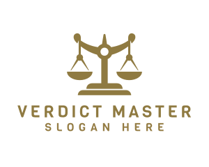 Judge - Legal Weighing Scale logo design