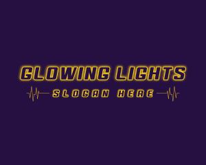 Heartbeat Glow Disco logo design