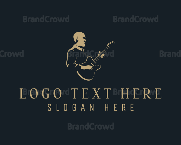 Musician Guitar Instrument Logo