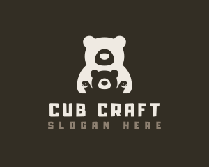 Grizzly Teddy Bear logo design