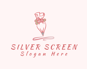 Pink Icing Piping Bag Logo