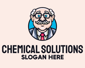 Chemical - Old Bald Man logo design