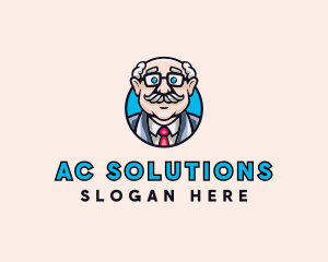 Old Bald Man logo design