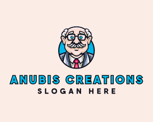 Old Bald Man logo design