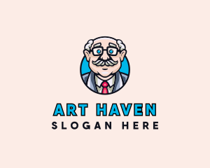 Old Bald Man logo design