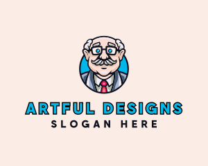 Old Bald Man logo design