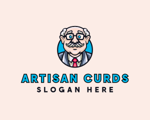 Old Bald Man logo design