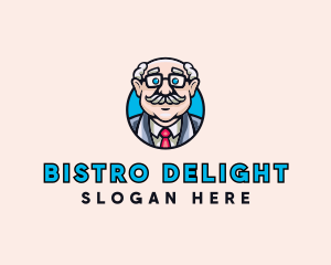 Old Bald Man logo design