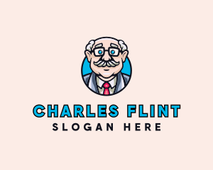 Old Bald Man logo design