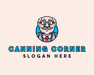 Old Bald Man logo design