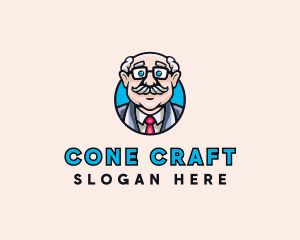 Old Bald Man logo design