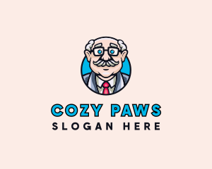 Old Bald Man logo design