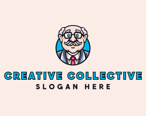 Old Bald Man logo design