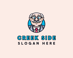 Old Bald Man logo design