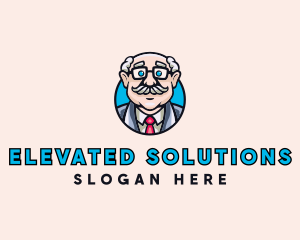 Old Bald Man logo design