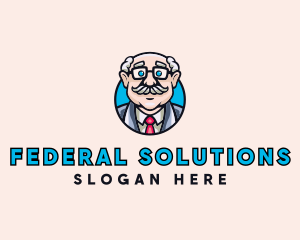 Old Bald Man logo design