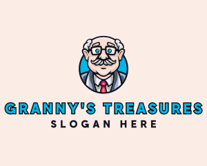 Old Bald Man logo design