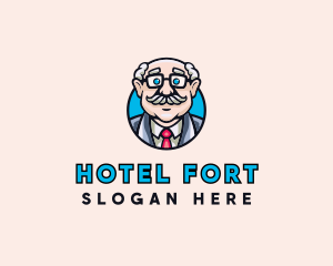 Old Bald Man logo design