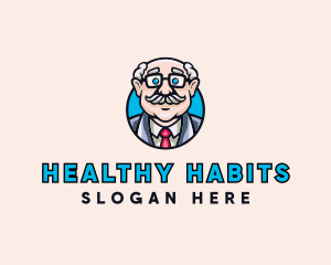 Old Bald Man logo design