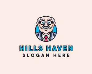 Old Bald Man logo design