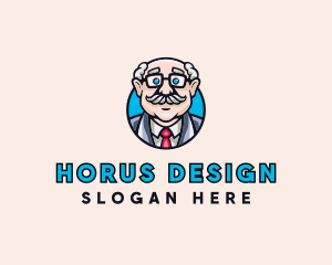 Old Bald Man logo design