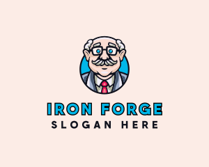 Old Bald Man logo design